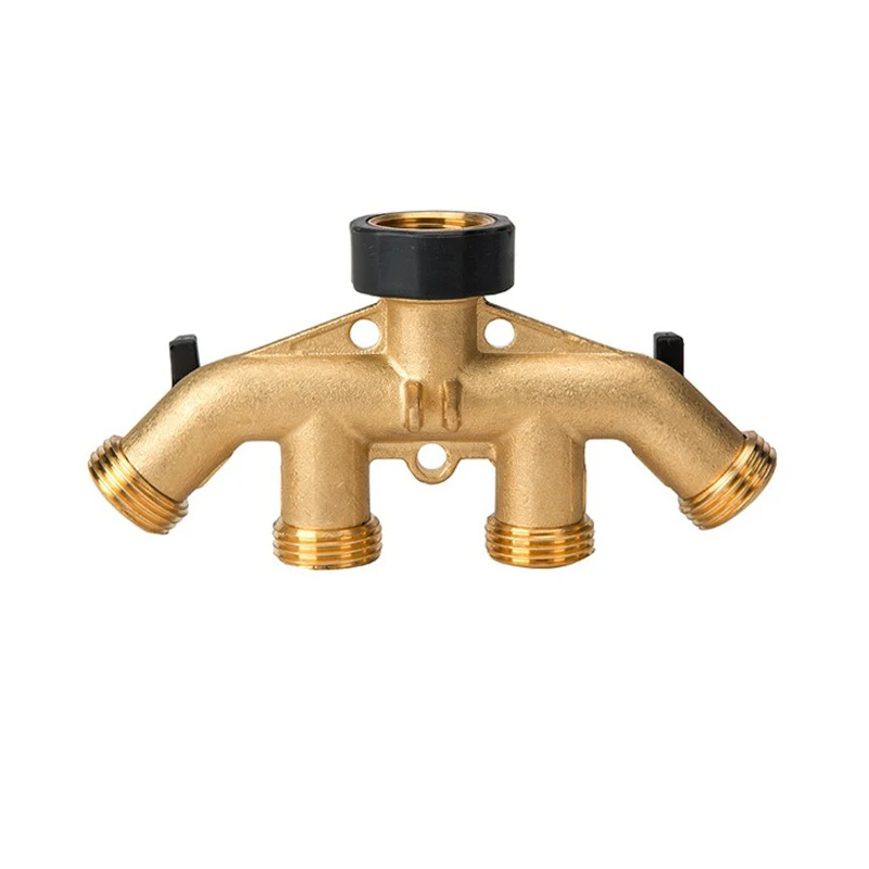 Faucet 4-Way Flow Connector အတုပြုလုပ်ထားသော ကြေးနီအစိတ်အပိုင်းများ